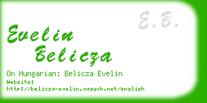 evelin belicza business card